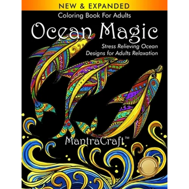 Coloring Book For Adults: Ocean Magic: Stress Relieving Ocean Designs for Adults Relaxation