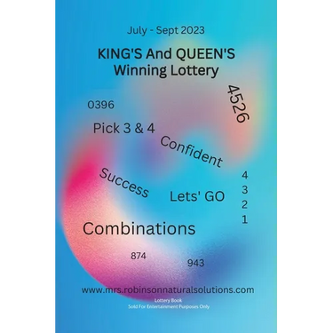 King's And Queen's Winning Lottery: July-Sept 2023