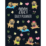 Pug Planner 2021: Funny Tiny Dog Monthly Agenda For All Your Weekly Meetings, Appointments, Office & School Work January - December Calendar Cute Cani