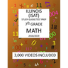 7th Grade ILLINOIS ISAT, MATH, Test Prep: 2019: 7th Grade ILLINOIS STANDARDS ACHIEVEMENT TEST MATH Test prep/study guide