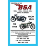 BOOK OF THE BSA (GROUPS B, C & M) 250cc - 350cc - 500cc & 600cc OHV & SV SINGLES FROM 1945 TO 1959