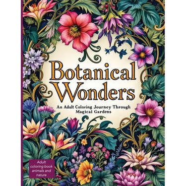 Botanical Wonders: Discover Enchanting Flora, Mythical Creatures, and Nature's Hidden Secrets in the intricate plant coloring pages in th