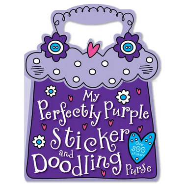 My Perfectly Purple Sticker and Doodling Purse