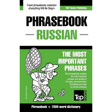 English-Russian phrasebook and 1500-word dictionary