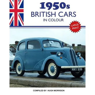 1950s British Cars in Colour: large print book for dementia patients