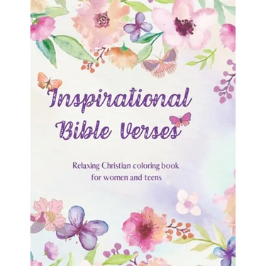 Inspirational Bible Verses: Relaxing Christian coloring book for women and teens