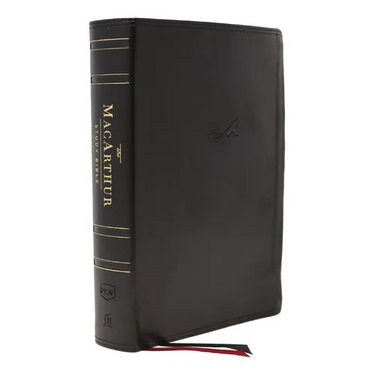 Nkjv, MacArthur Study Bible, 2nd Edition, Leathersoft, Black, Indexed, Comfort Print: Unleashing God's Truth One Verse at a Time
