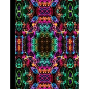 Abstract Curly Cues Notebook, Wide Ruled, 100 Sheets/200 Pages, 7.5 X 9.75