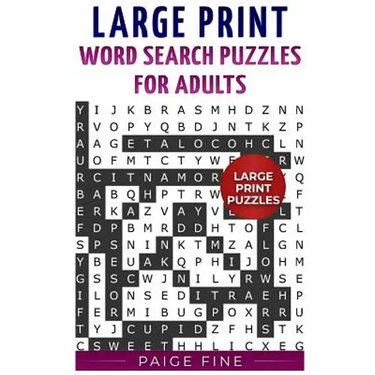 Large Print Word Search Puzzles for Adults