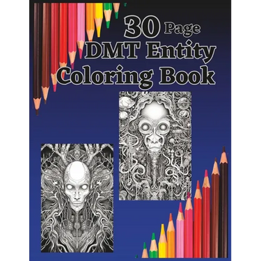 30 Page DMT Entity Coloring Book