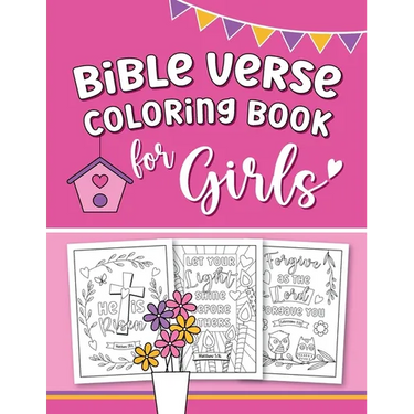 Bible Verse Coloring Book for Girls