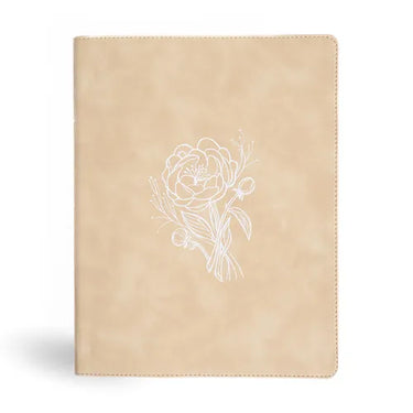 CSB Illustrator's Notetaking Bible, Large Print Edition, Cream Leathertouch
