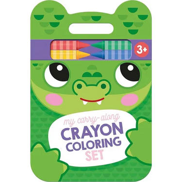 My Carry-Along Crayon Coloring Set: Crocodile & Friends (Ages 3+)