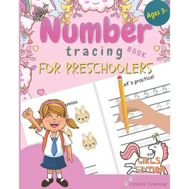 Number Tracing Book for Preschoolers: Number Tracing Book for Preschoolers and Kids Ages 3-5. The Right Workbook to Prepare Your Little Girl for Presc