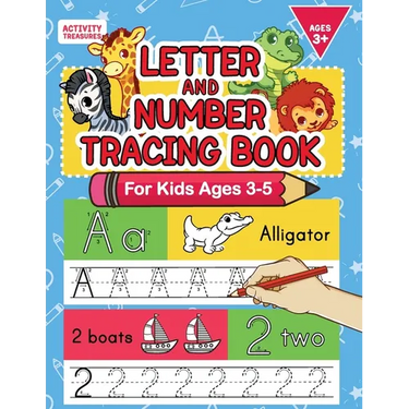 Letter And Number Tracing Book For Kids Ages 3-5: A Fun Practice Workbook To Learn The Alphabet And Numbers From 0 To 30 For Preschoolers And Kinderga