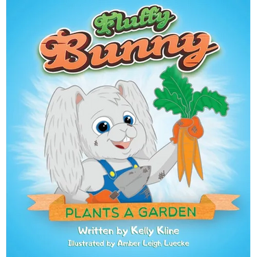 Fluffy Bunny Plants a Garden
