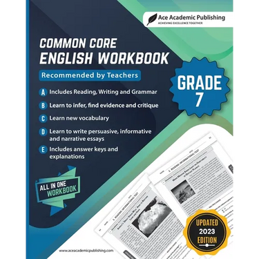Common Core English Workbook: Grade 7
