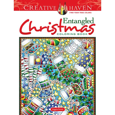 Creative Haven Entangled Christmas Coloring Book