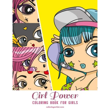 Girl Power Coloring Book for Girls