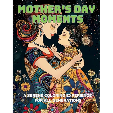 Mother's Day Moments: A Serene Coloring Experience for All Generations