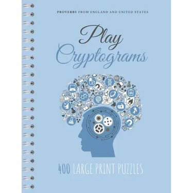 Play Cryptograms: Beginner cryptograms, easy medium cryptograms, cryptogram families puzzle books, simple cryptograms