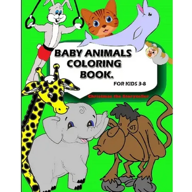 Baby Animal Coloring Book: For Kids Aged 3-8