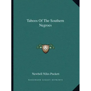Taboos of the Southern Negroes
