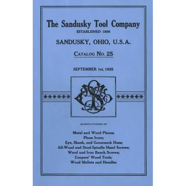 Sandusky Tool Co. 1925 Catalog: Catalog No. 25, September 1st, 1925