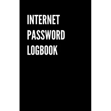 Internet Password Logbook: Black Password organizer to Keep Usernames, Passwords, Web Addresses & More. Alphabetical Tabs for Quick Easy Access
