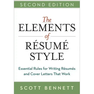 Elements of Resume Style Softcover