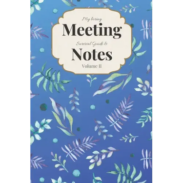 My Boring Meeting Survival Guide & Notes: 6x9 Meeting Notebook and Puzzle Book