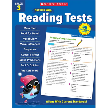 Scholastic Success with Reading Tests Grade 3 Workbook