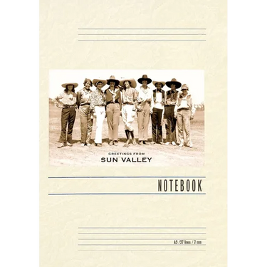 Vintage Lined Notebook Greetings from Sun Valley, Cowgirls