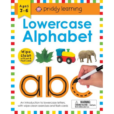 Lowercase Alphabet (Wipe Clean Workbook): An Introduction to Lowercase Letters with Practical Exercises to Do Again and Again