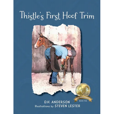 Thistle's First Hoof Trim