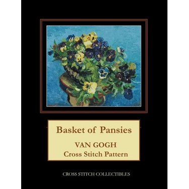 Basket of Pansies: Van Gogh Cross Stitch Pattern