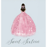 Sweet sixteen guest book, party Guest book, birthday party guest book to sign