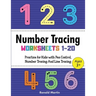 Number Tracing Worksheets 1-20: practice for Kids with Pen Control, Number Tracing And Line Tracing (activities educational)