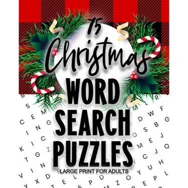 75 Christmas Word Search Puzzles Large Print for Adults