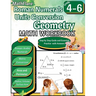 Roman Numerals, Unit Conversion and Geometry Math Workbook 4th to 6th Grade: Roman Numbers Workbook for Grades 4 to 6, Metric Conversion, Area, Perime