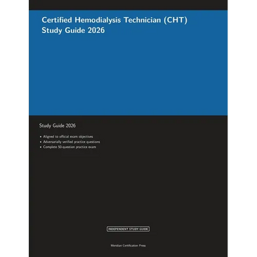 Certified Hemodialysis Technician (CHT) Study Guide 2026