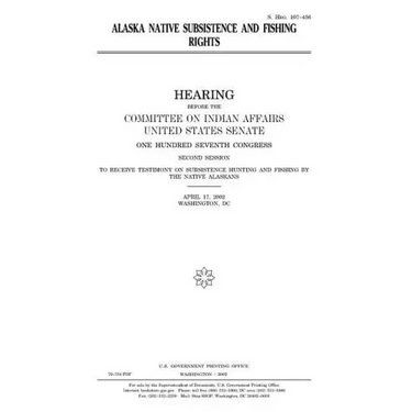Alaska Native subsistence and fishing rights