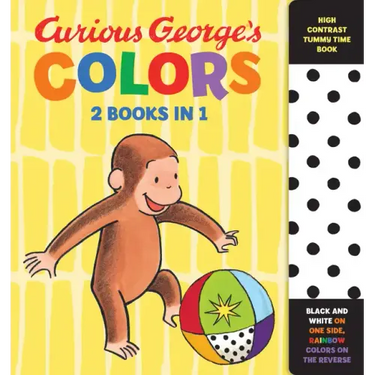 Curious George's Colors: High Contrast Tummy Time Book