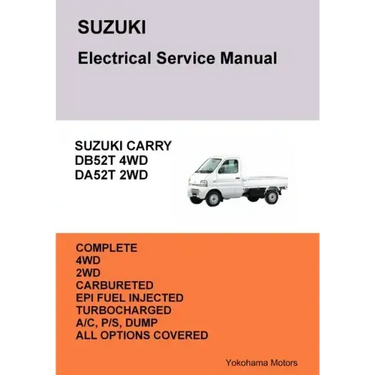 SUZUKI CARRY TRUCK Electrical Service Manual DB52T DA52T