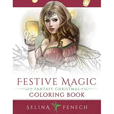 Festive Magic - Fantasy Christmas Coloring Book