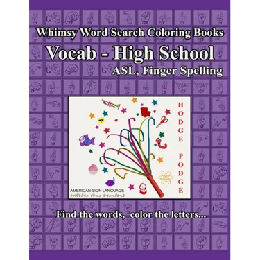 Whimsy Word Search, Vocab High School, ASL