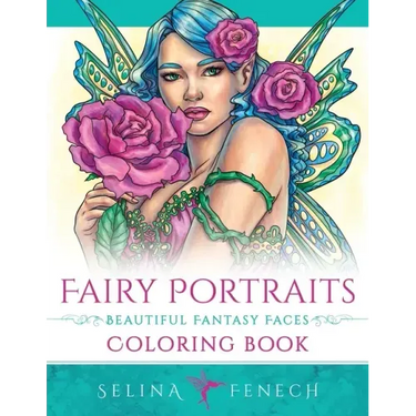 Fairy Portraits - Beautiful Fantasy Faces Coloring Book