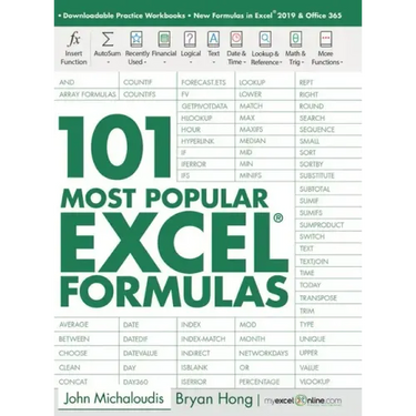 101 Most Popular Excel Formulas
