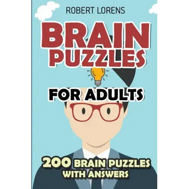 Brain Puzzles for Adults: Area Division Puzzles - 200 Brain Puzzles with Answers