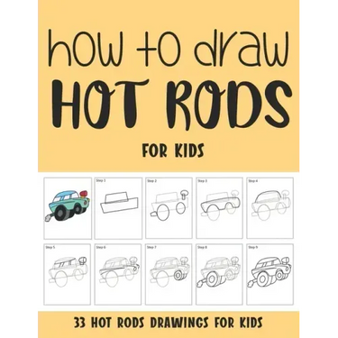 How to Draw Hot Rods for Kids